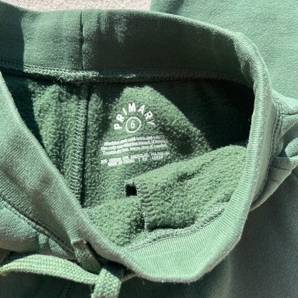 Primary Cozy Fleece Sweatpants, Size 6, Evergreen, VGUC - Picture 9 of 9